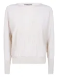 D.Exterior patterned jumper - White