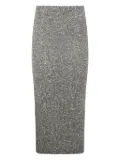 D.Exterior sequin-embellished knitted midi skirt - Grey