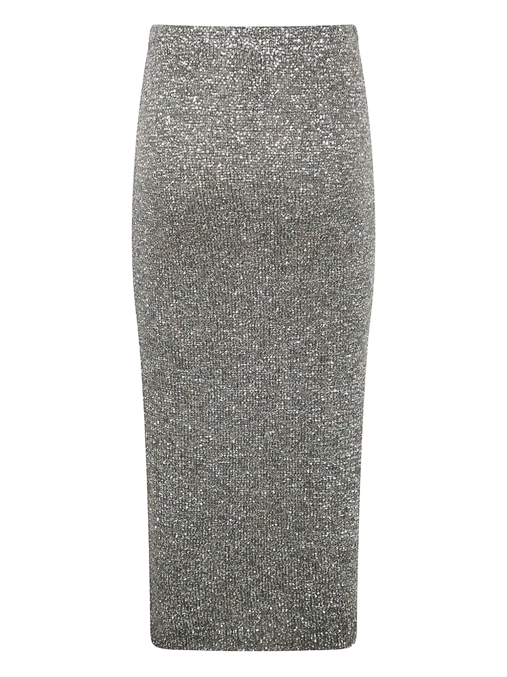 D.Exterior sequin-embellished knitted midi skirt - Grijs