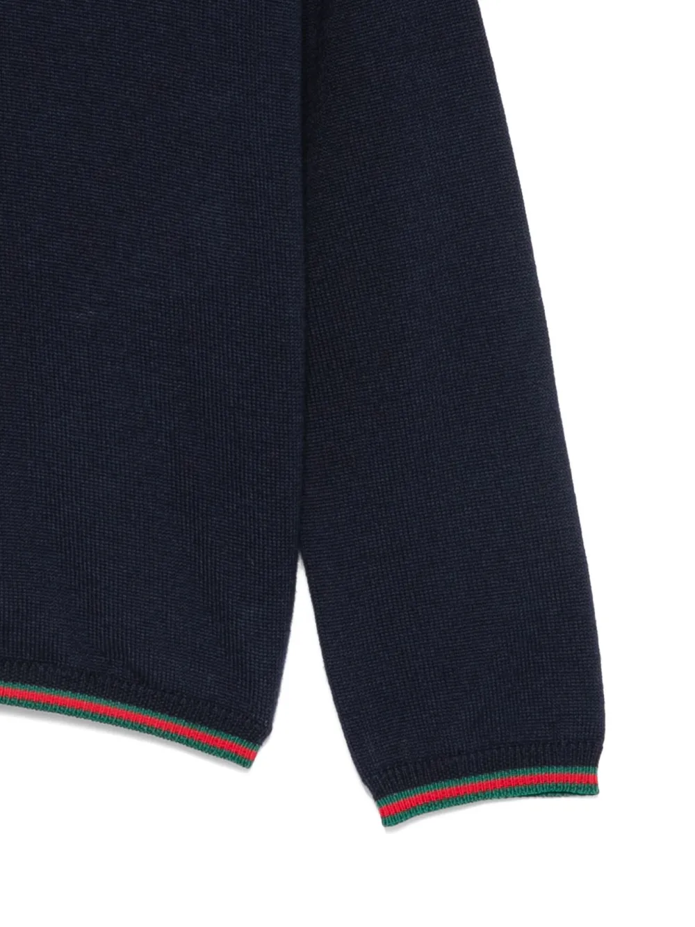 Gucci Kids Trui met Web-afwerking Blauw