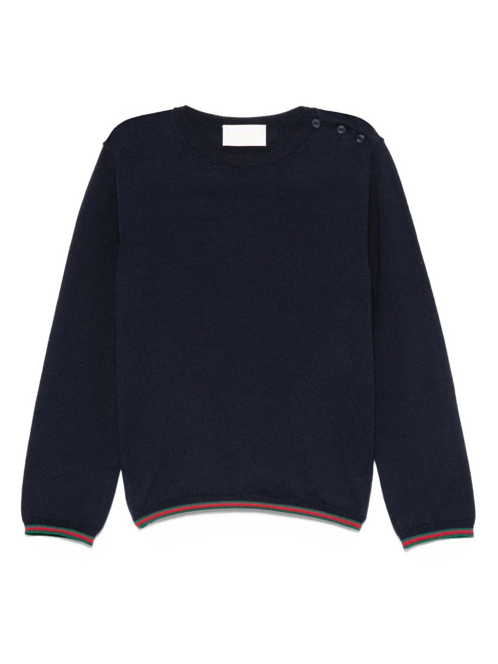 Gucci Kids Trui met Web-afwerking Blauw