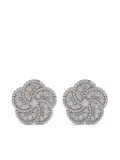 LA PRIMA GIOIELLI 18K white gold Bloomy diamond earrings - Silver