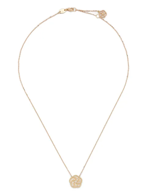 LA PRIMA GIOIELLI collar Bloomy en oro amarillo de 18kt con diamante