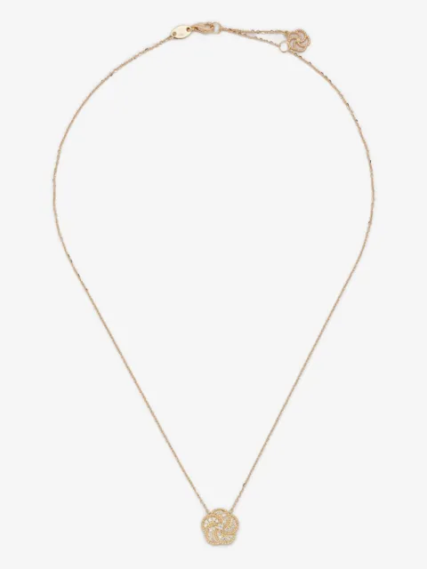LA PRIMA GIOIELLI 18K yellow gold Bloomy diamond necklace
