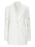 Costarellos Neff floral-lace cut-out blazer - White