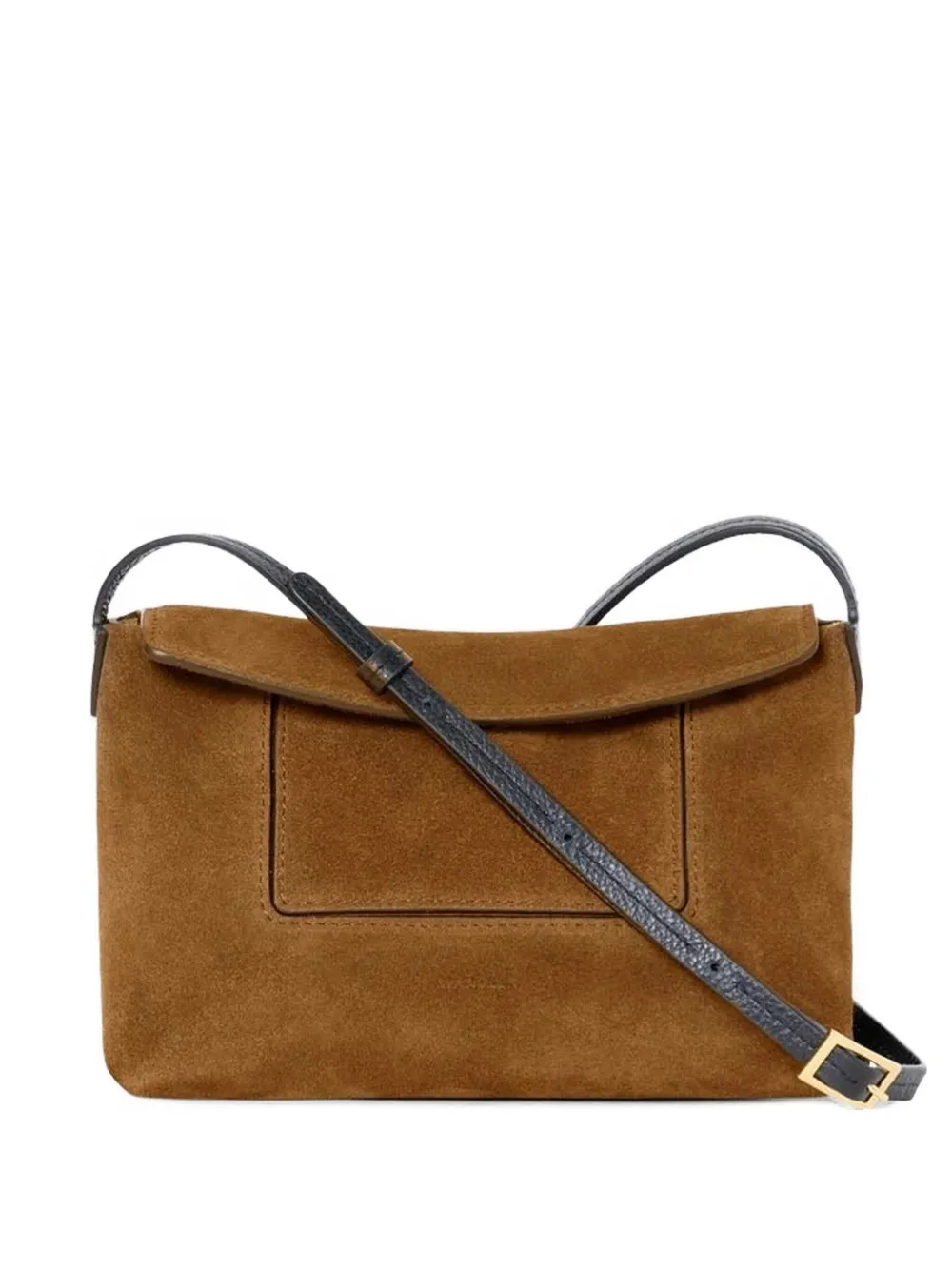 Wandler mini Penelope suede flap shoulder bag Bruin