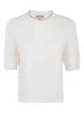 Semicouture crystal-embellished sweater - White