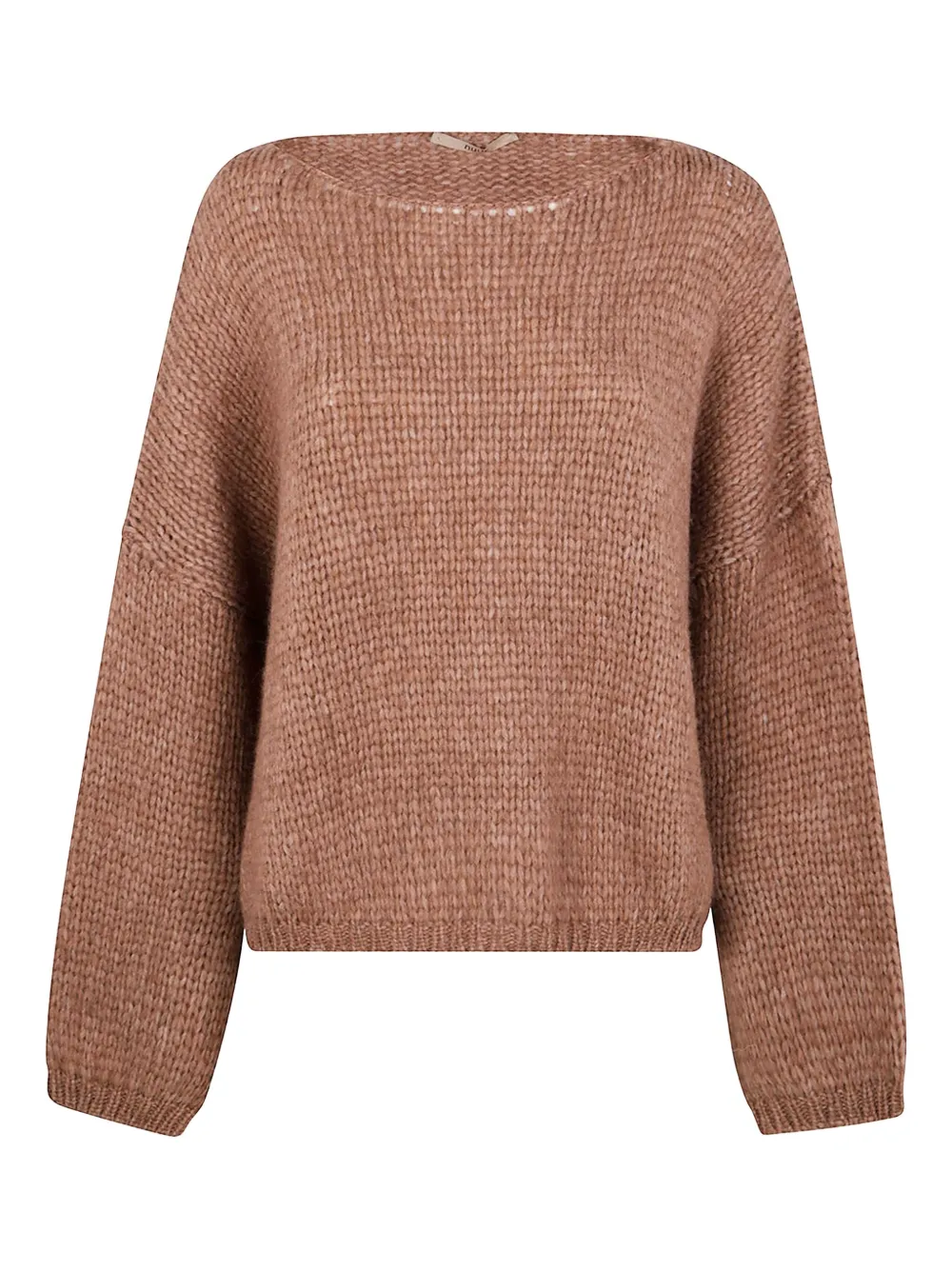 Nuur Boat-neck Wool Sweater In Brown