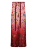 Gucci floral-print drawstring trousers - 5057 PINK/ROSSO ANCORA/MC