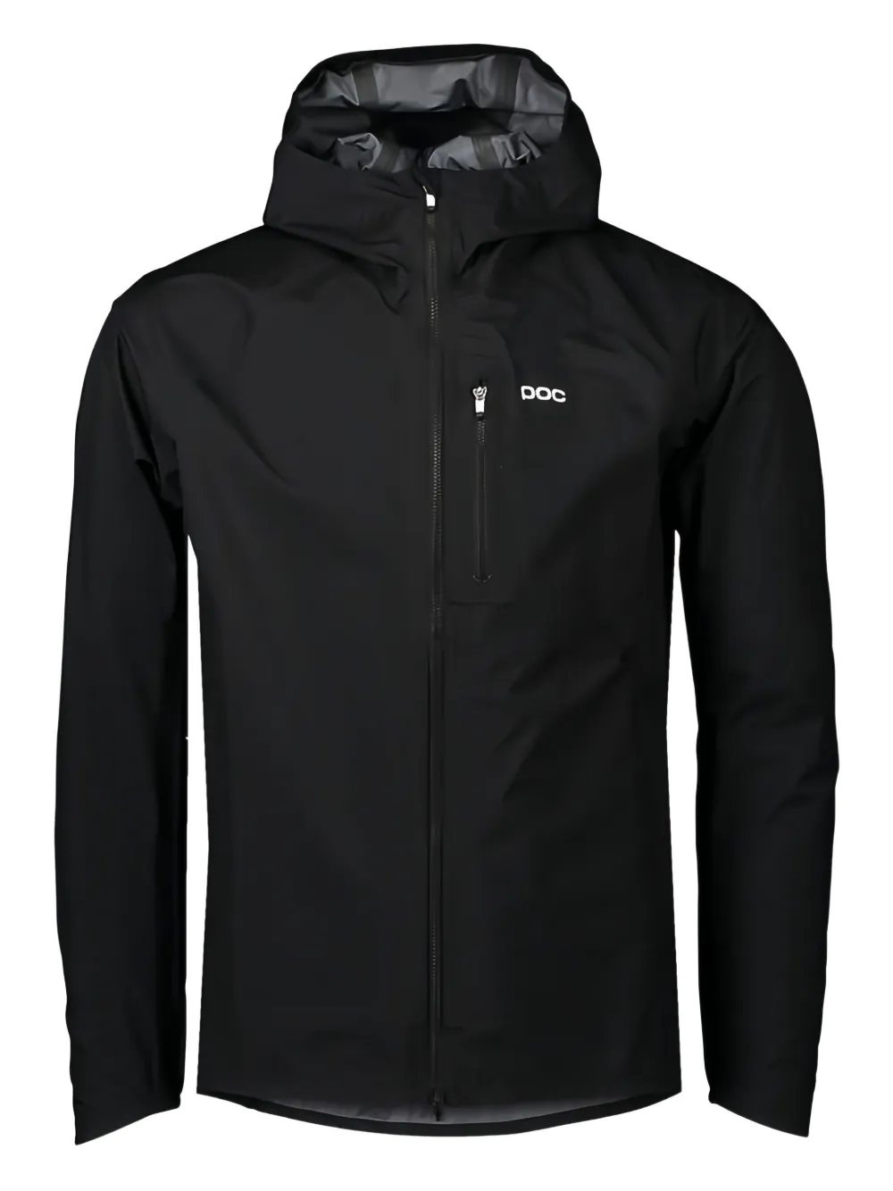 POC logo-detail hooded jacket | Black | Image 1
