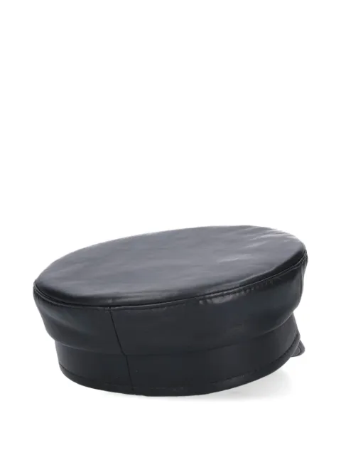 Ruslan Baginskiy leather baker-boy hat