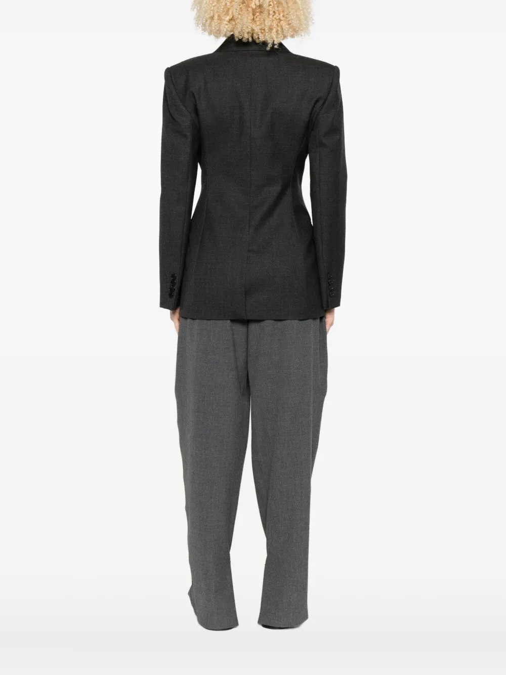 Givenchy Double-breasted Button Jacket In Black