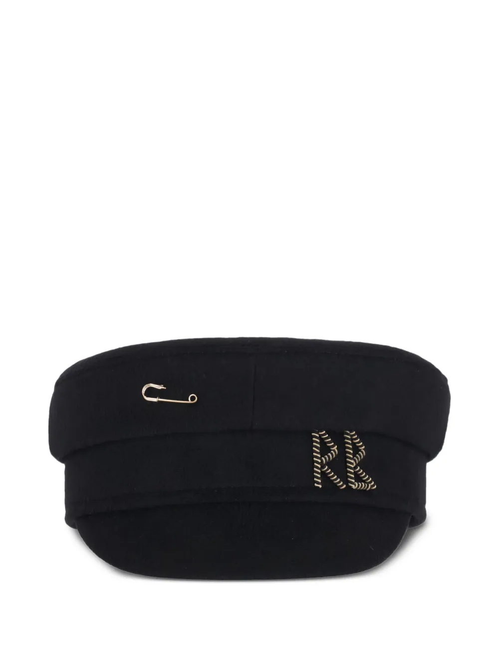 Ruslan Baginskiy baker-boy pin-embellished hat | أسود | Image 1