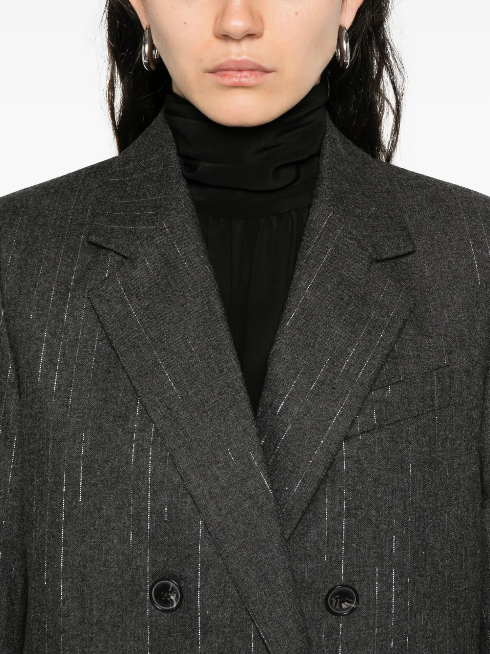 Zadig&Voltaire Blazer met dubbele rij knopen Grijs