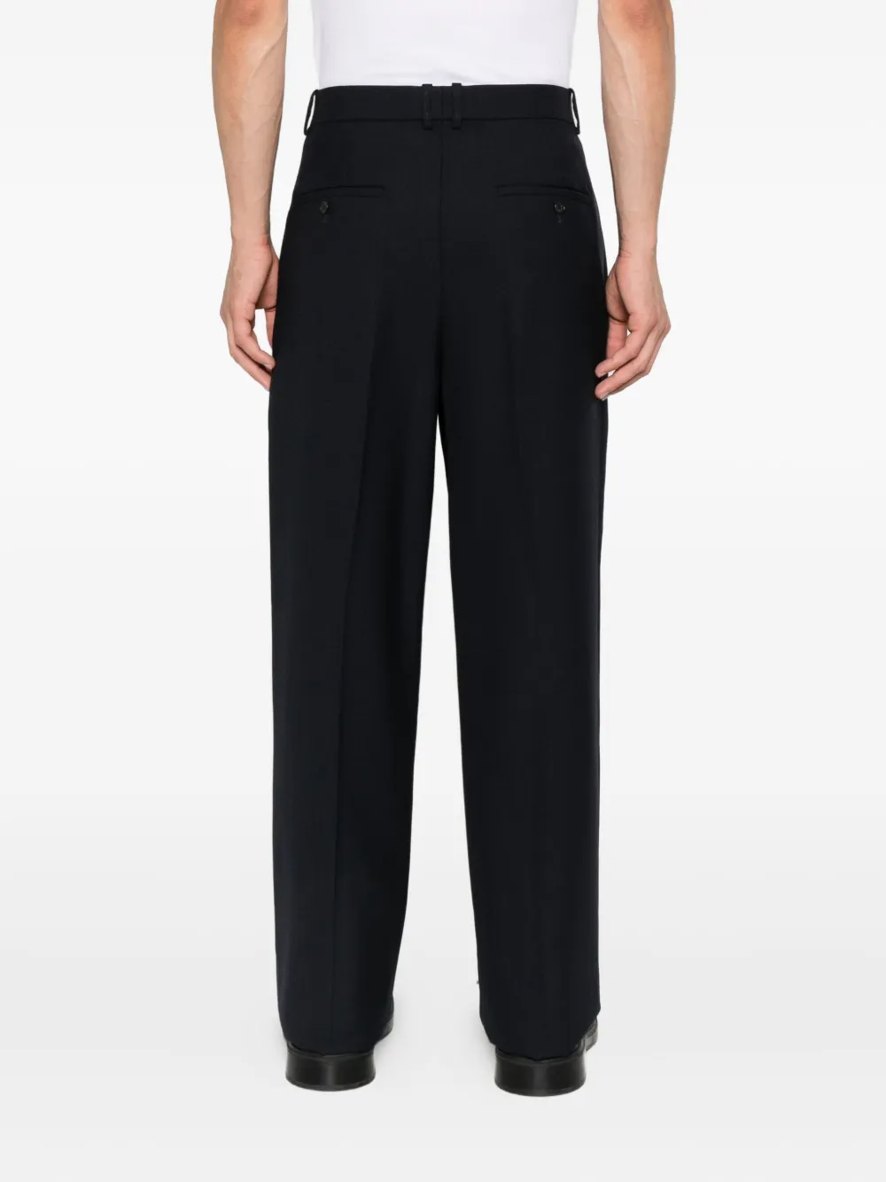 Saint Laurent Wollen pantalon Blauw