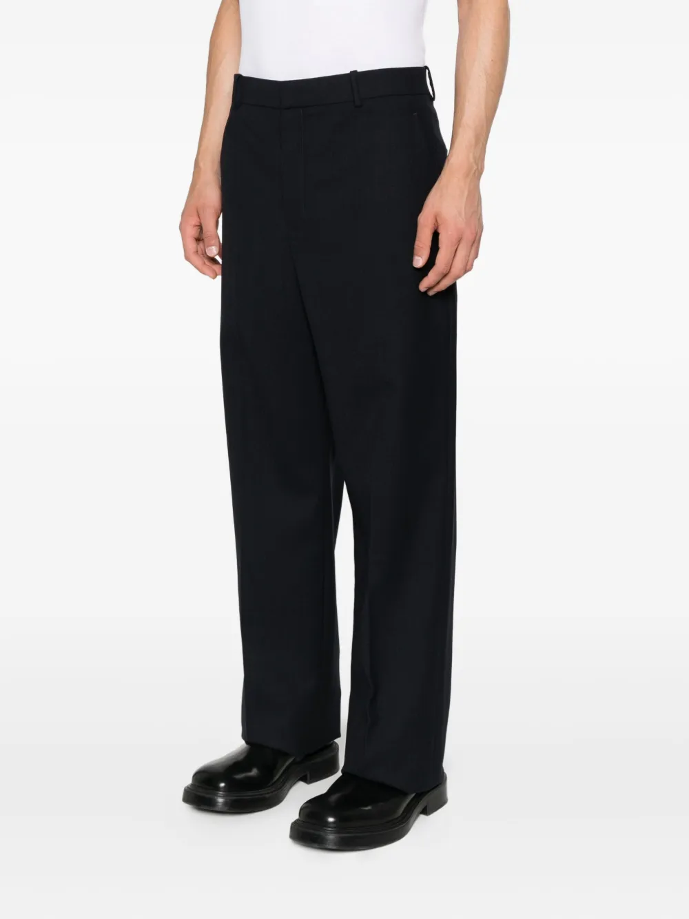 Saint Laurent Wollen pantalon Blauw