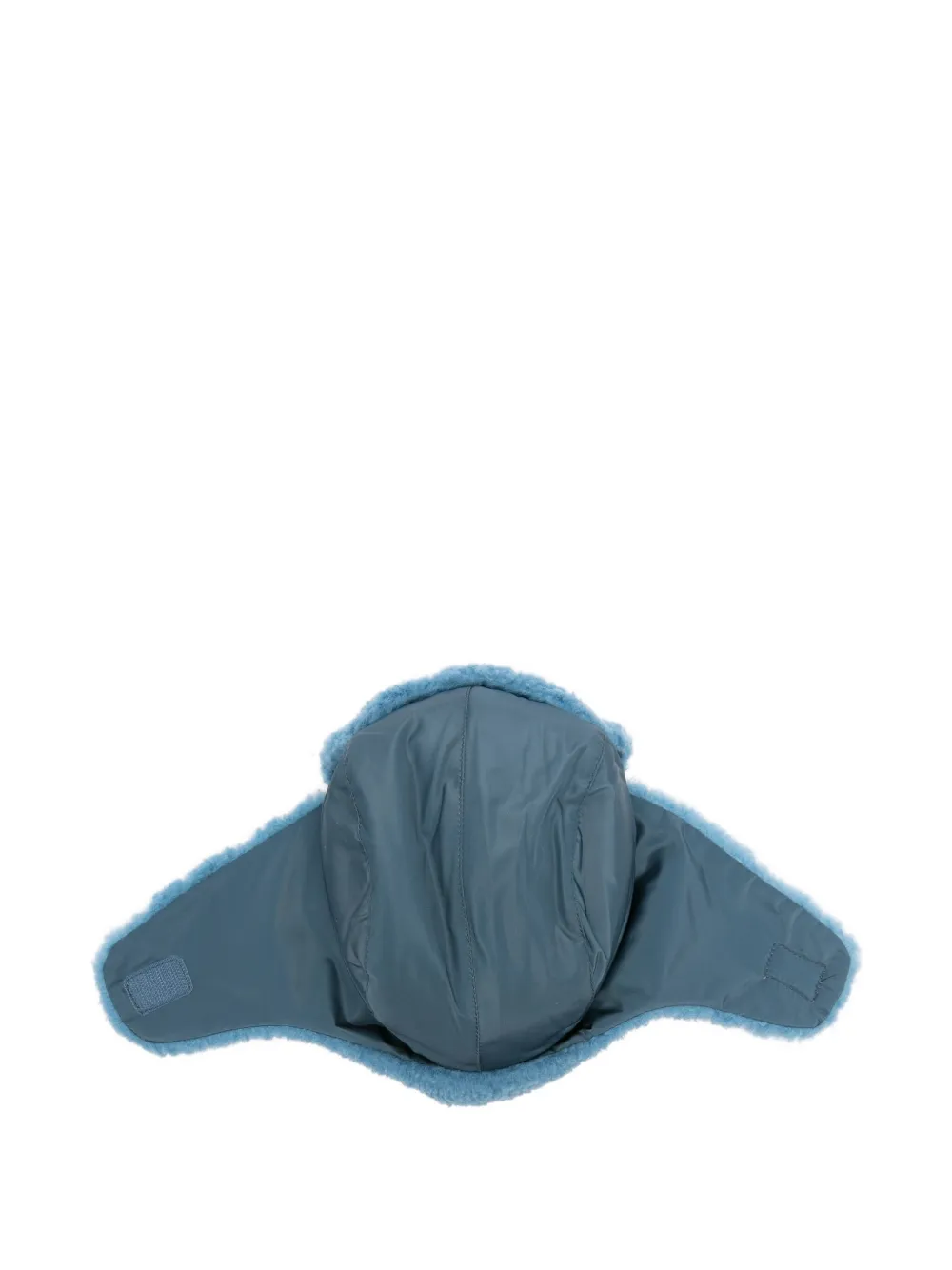 Stella McCartney Kids face-embroidered trapper hat Blauw