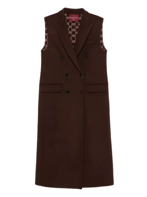 Gucci double-breasted sleeveless coat