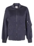 Semicouture zip-up bomber jacket - Blue