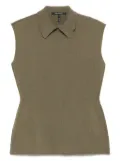 Sofie D'hoore May polo-collar wool vest - Green