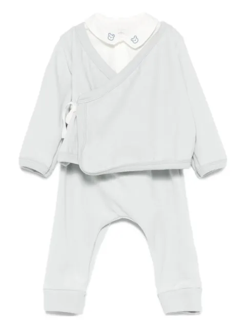 Petit Bateau wrap-front trouser set (set of three)