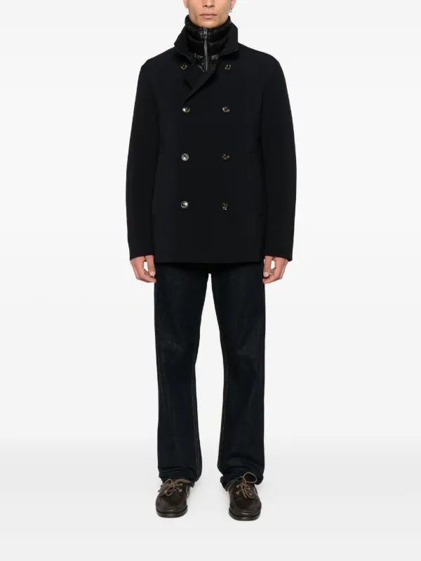MUZE×el conducotrH DOUBLE BREASTED JKT Montecore double-breasted zip-front Jacket | Blue | FARFETCH CA