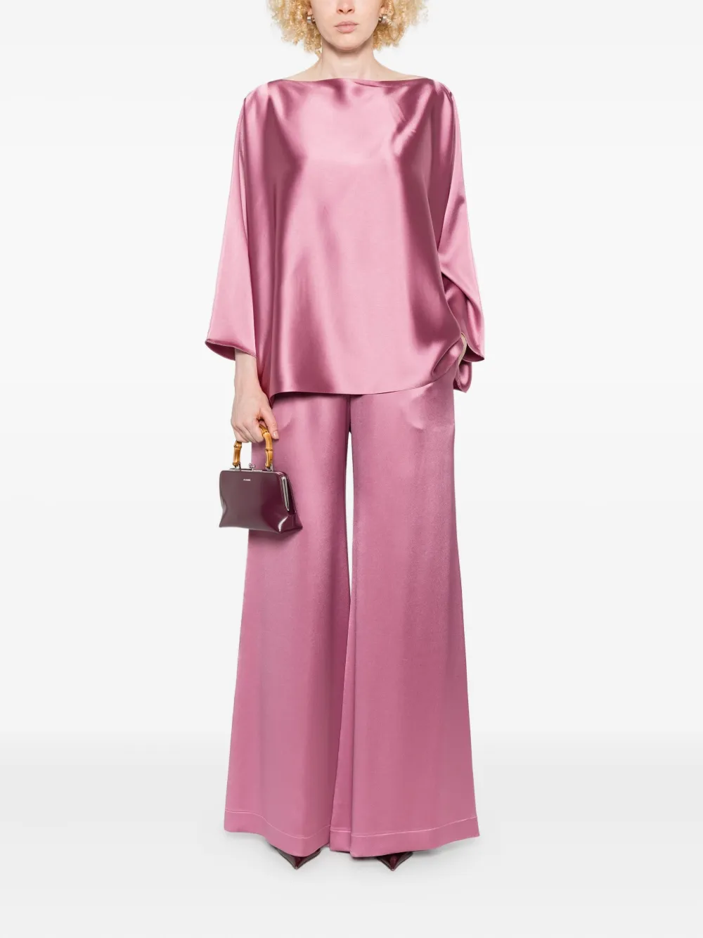 Gianluca Capannolo Top met boothals Roze