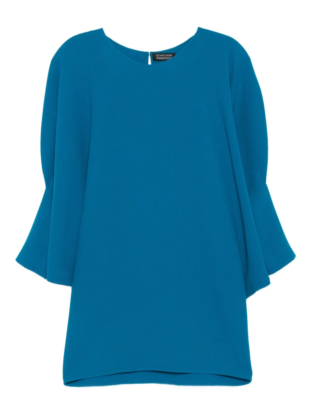 Gianluca Capannolo Wollen mini-jurk met klokmouwen Blauw