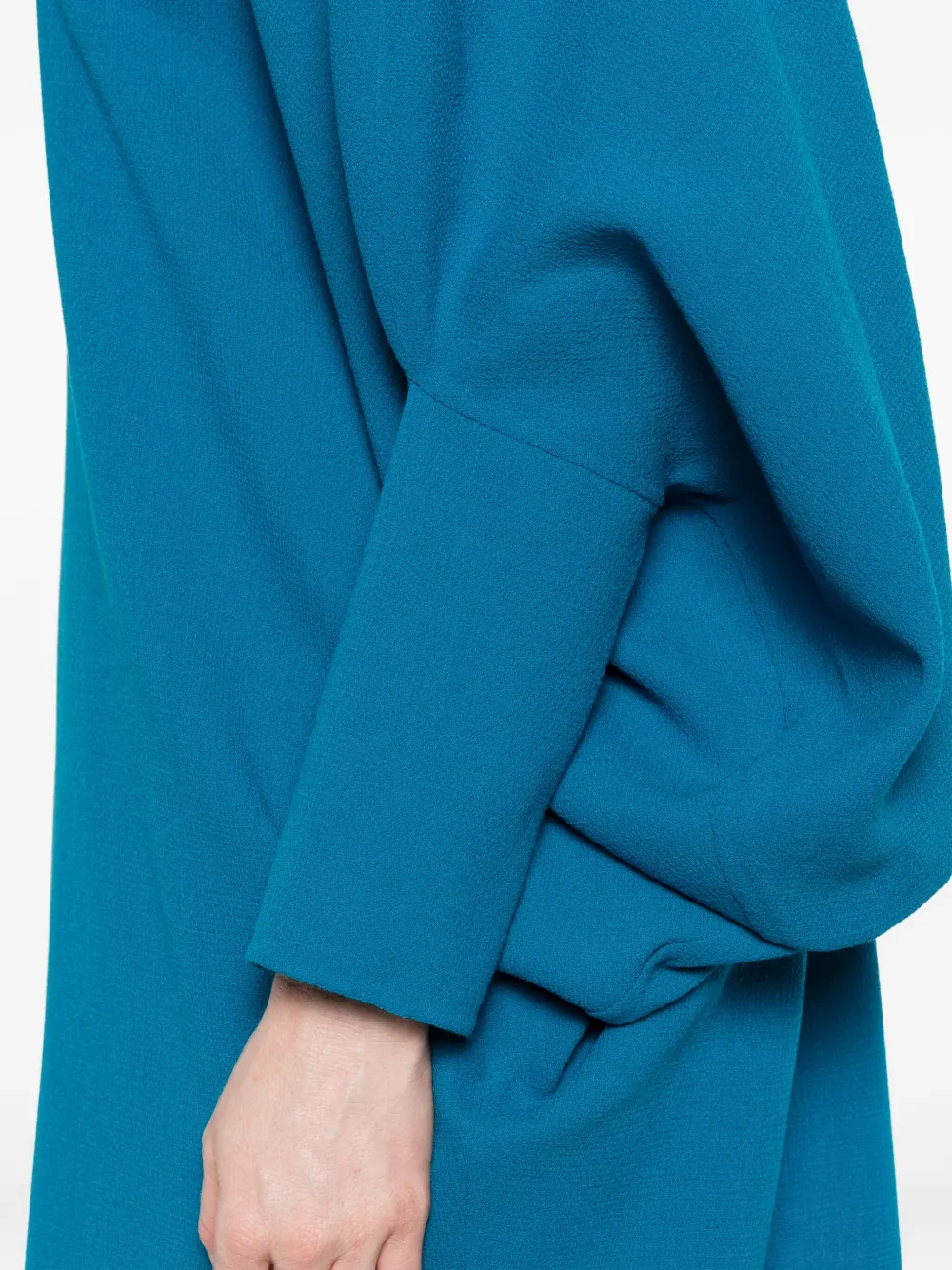 Gianluca Capannolo Wollen mini-jurk met klokmouwen Blauw