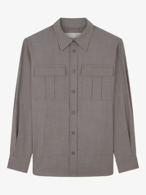 Paul & Shark flap-pocket wool overshirt