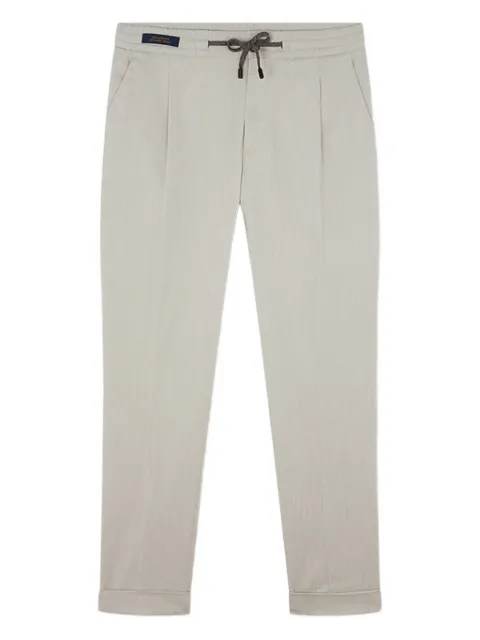 Paul & Shark pantalones plisados con cordones en la pretina