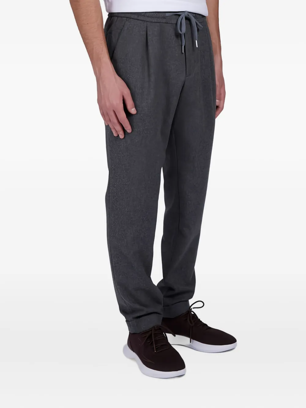 Paul & Shark pleated drawstring trousers - Grijs