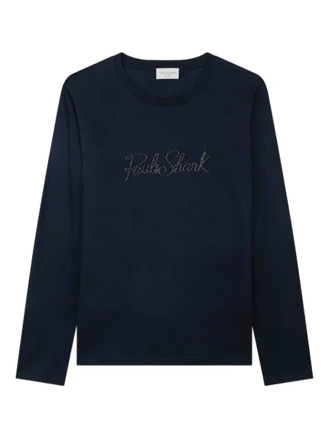 Paul & Shark logo-studded T-shirt