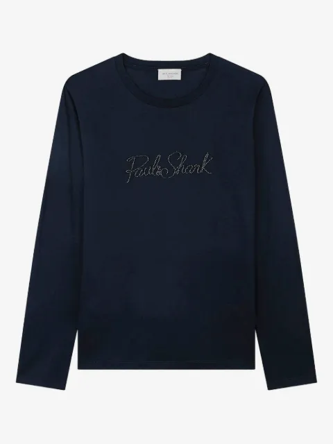 Paul & Shark logo-studded T-shirt
