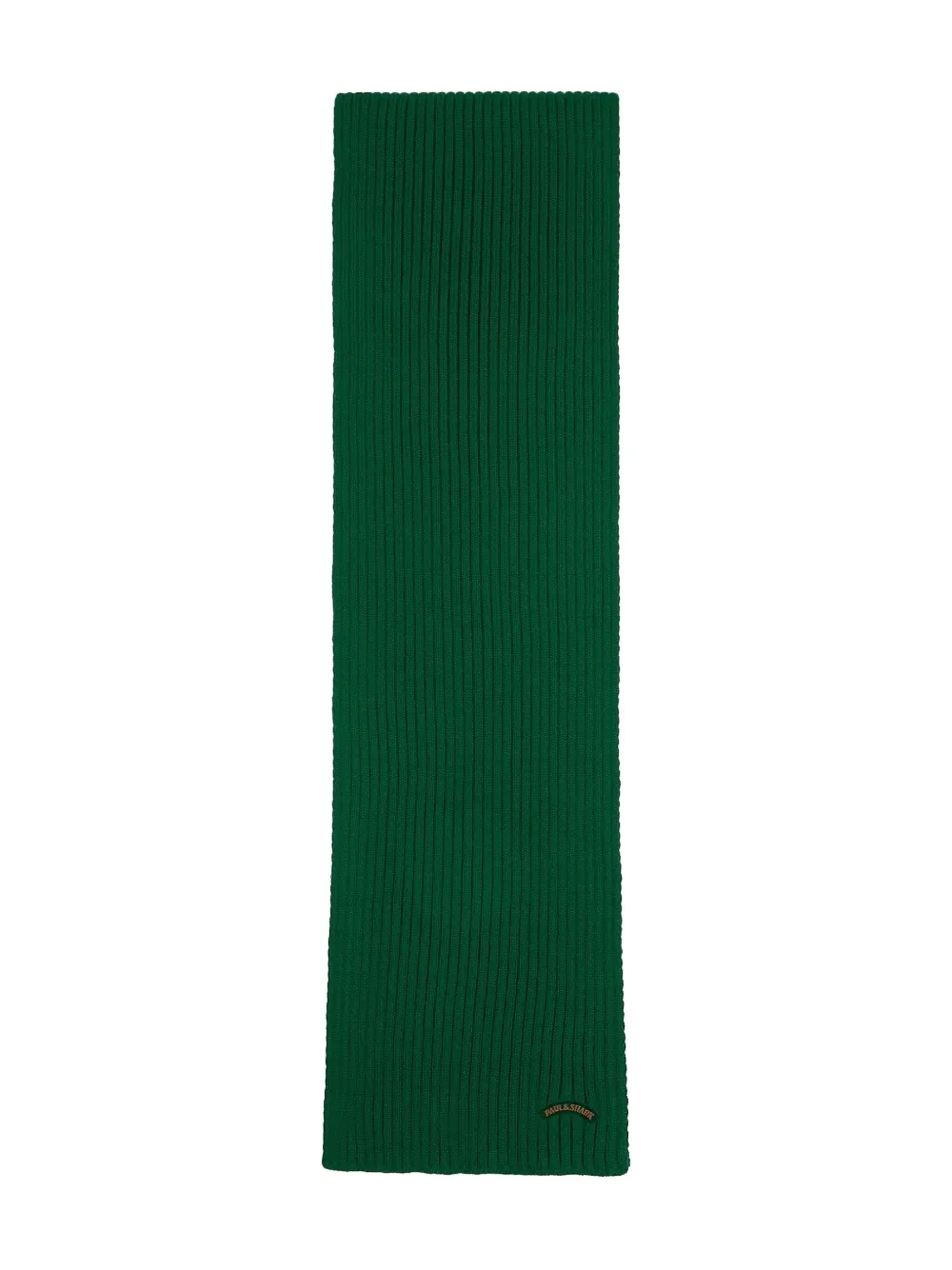 Paul & Shark Virgin-wool Scarf In Green