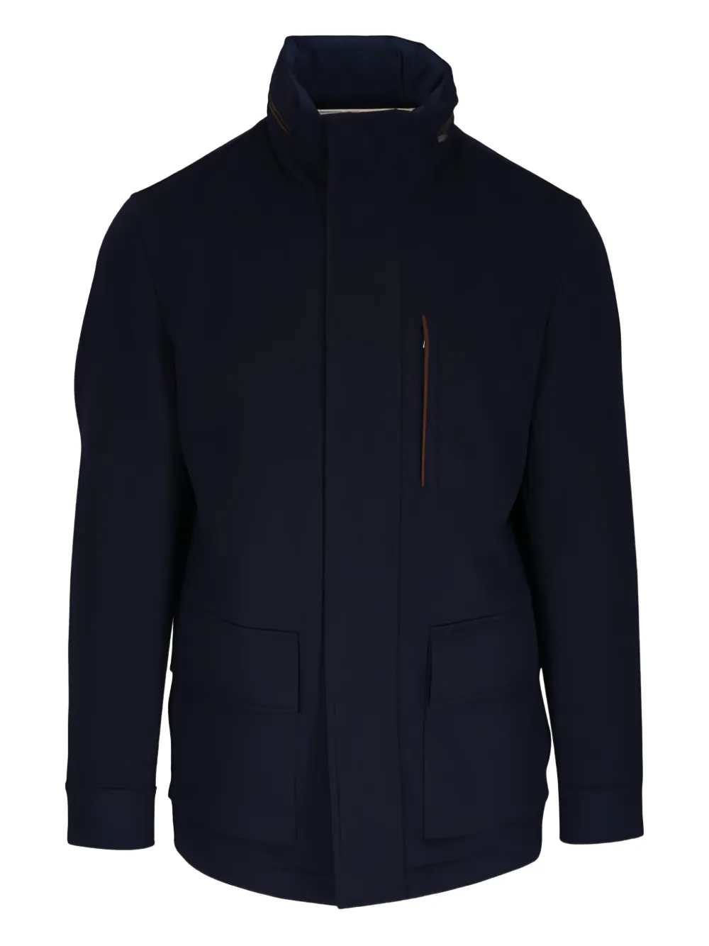 Paul & Shark high-neck cashmere jacket - Blue