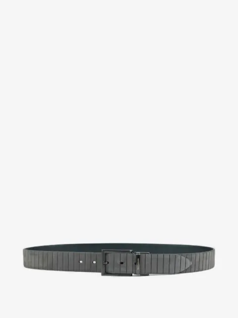 Paul & Shark reversible-design leather belt