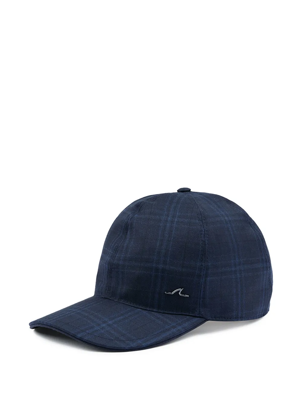 Paul & Shark Tartan-check Baseball Cap In Blue