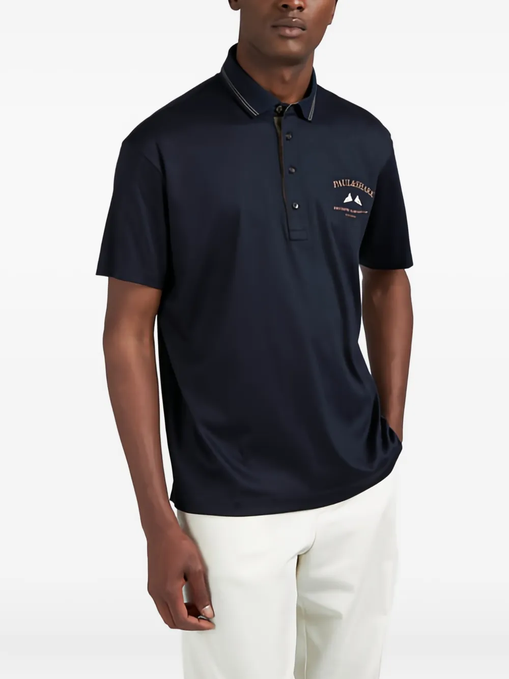 Paul & Shark embroidered polo shirt - Blauw