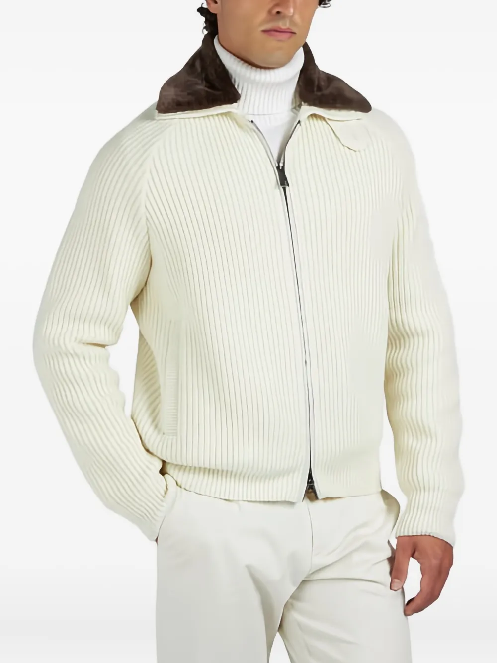 Paul & Shark ribbed zip-up sweater | Cardigans | Image 2