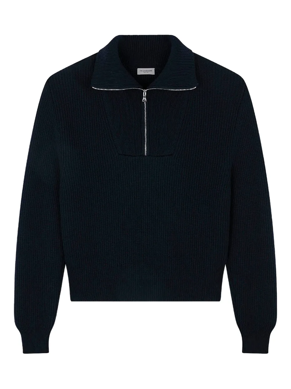 Paul & Shark half-zip ribbed sweater | Blue | Image 1