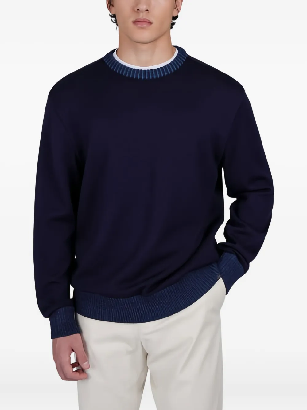 Paul & Shark Wollen trui met ronde hals - Blauw