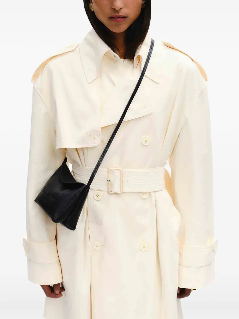 Wandler mini Penelope flap cross body bag Zwart