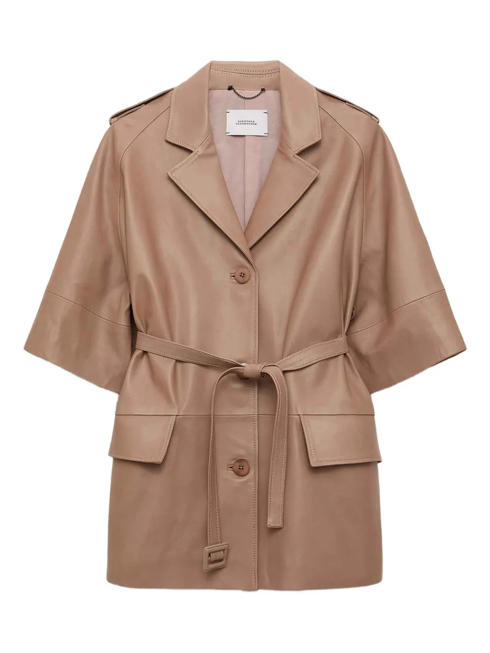 Dorothee Schumacher Jack met ceintuur en epauletten Roze
