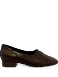 Phoebe Philo Club square-toe block-heel loafers - Red
