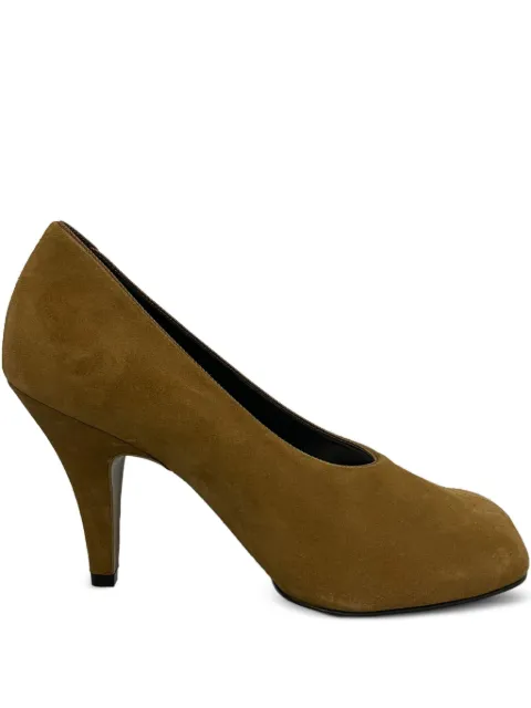 Phoebe Philo 90mm suede square-toe pumps