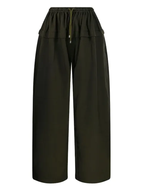 Alaïa ruffled drawstring trousers