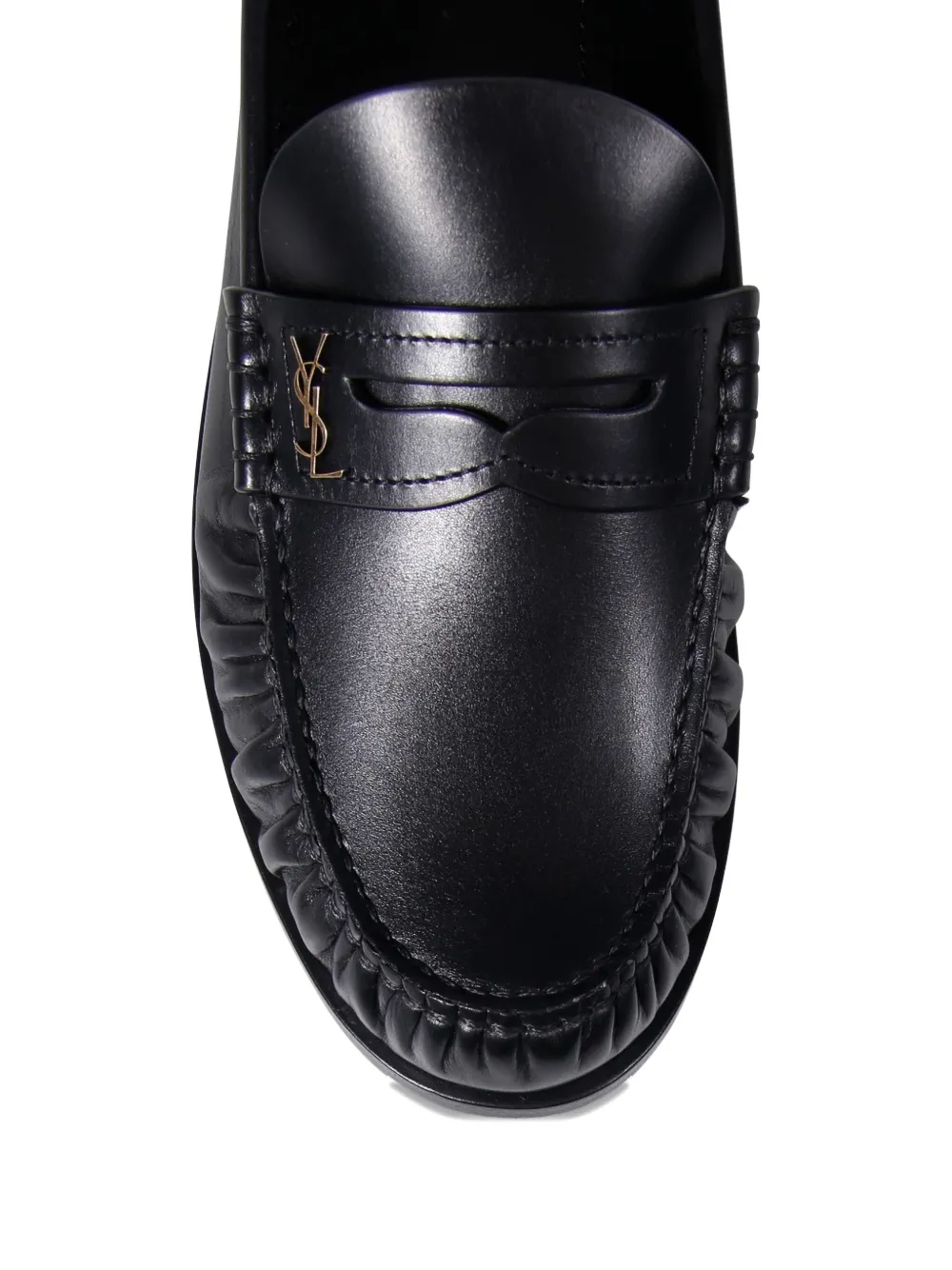 Saint Laurent leather loafers Black