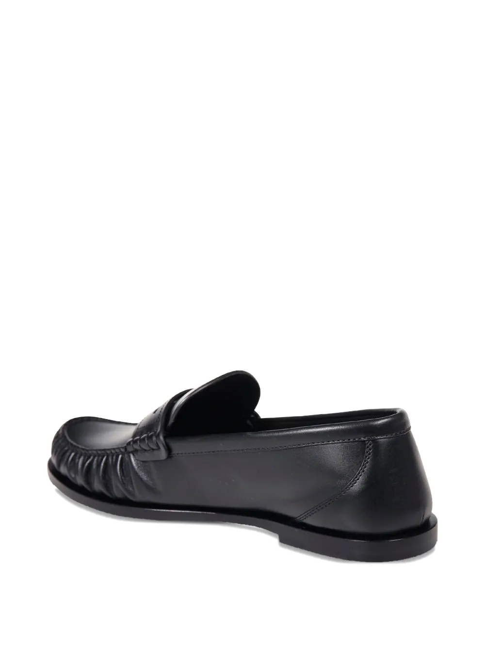 Saint Laurent leather loafers Black