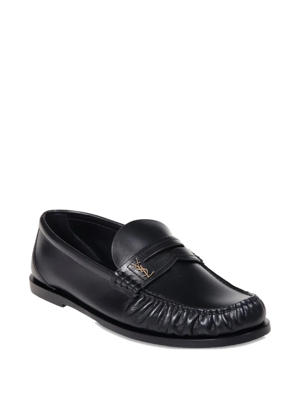 Saint Laurent leather loafers Black